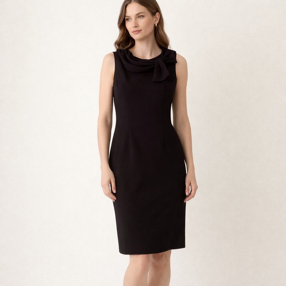 Donna Morgan Sleeveless Sheath Dress Size 8 NWT Black
